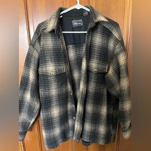 Outdoor Exchange patterned flannel jacket